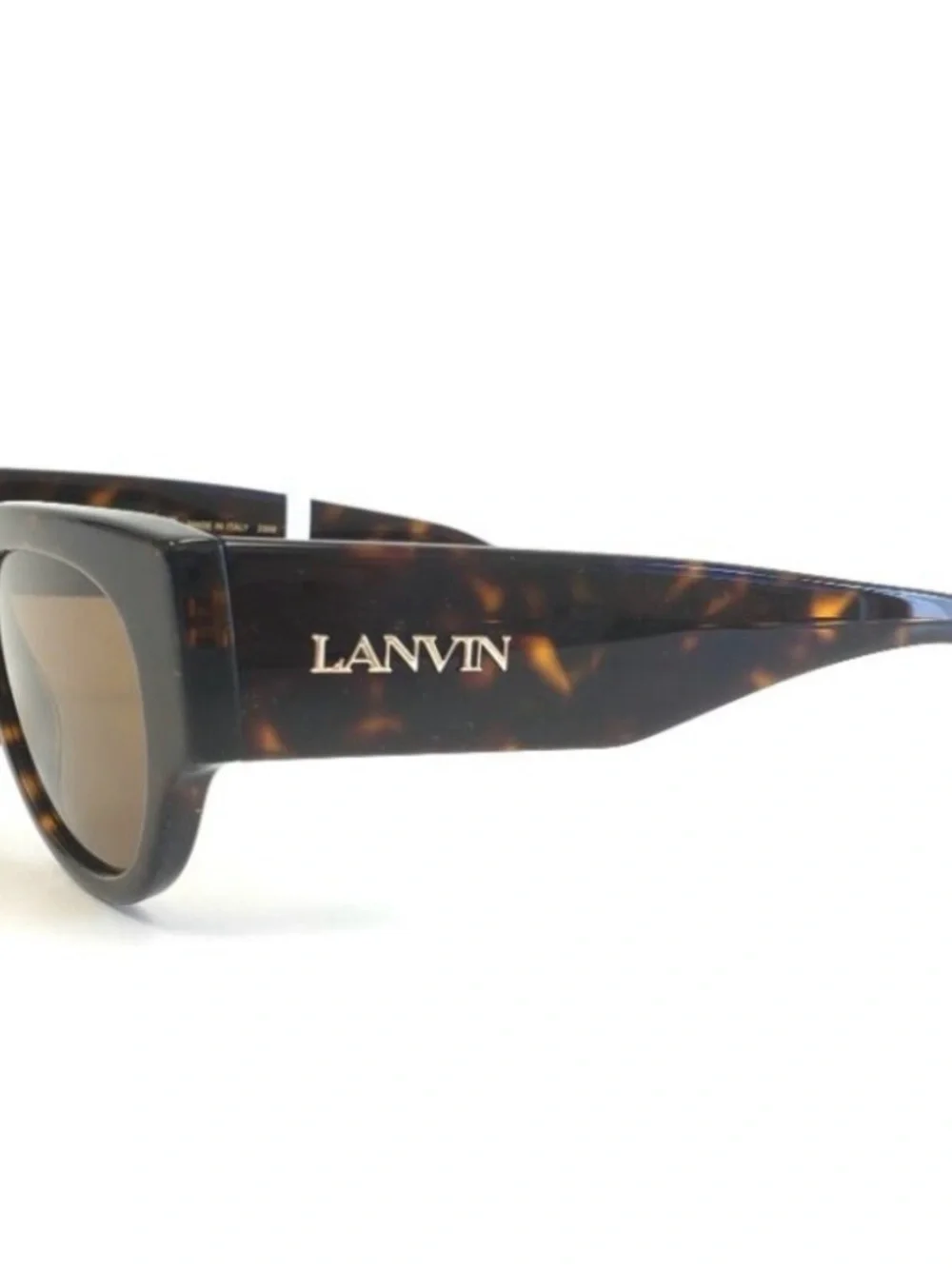 Lanvin Tortoiseshell Frame Sunglasses with Brown Lenses